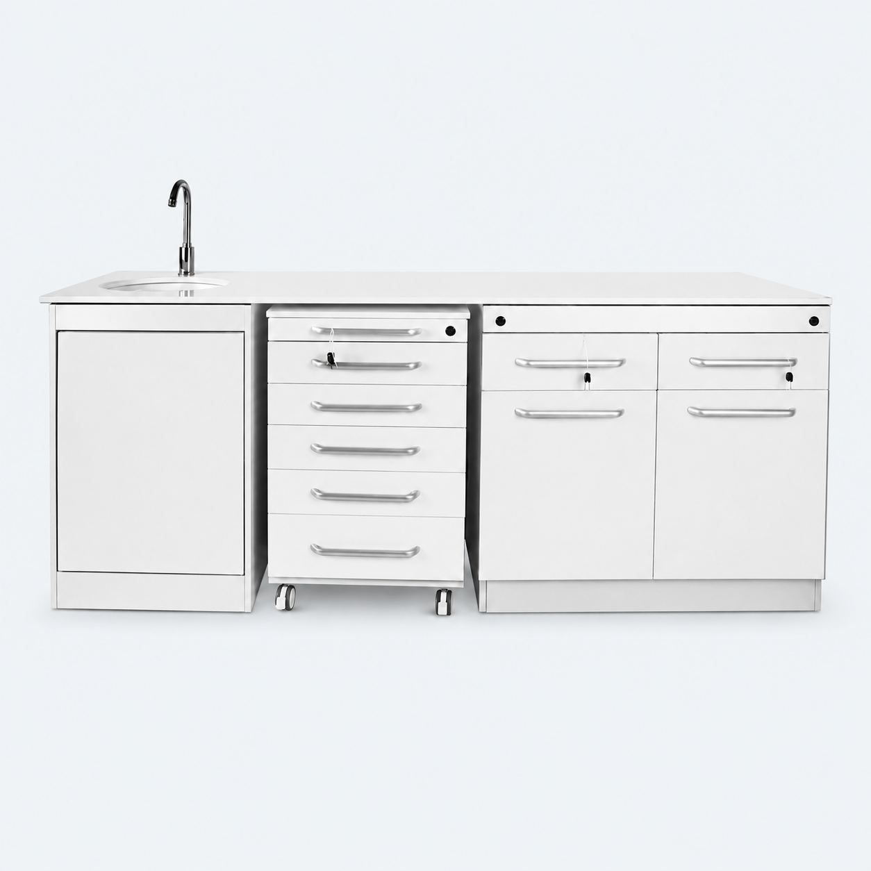 MQ-CS02 rear treatment cabinet with integrated sink