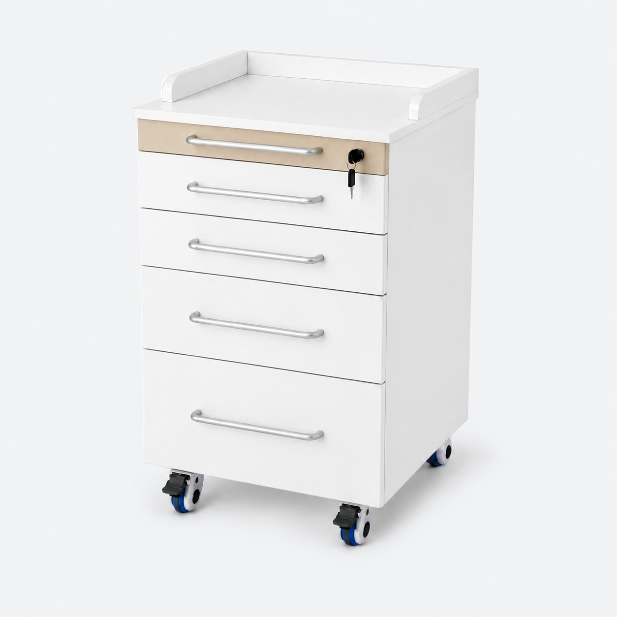 MQ-G001A mobile dental cabinet with lockable storage