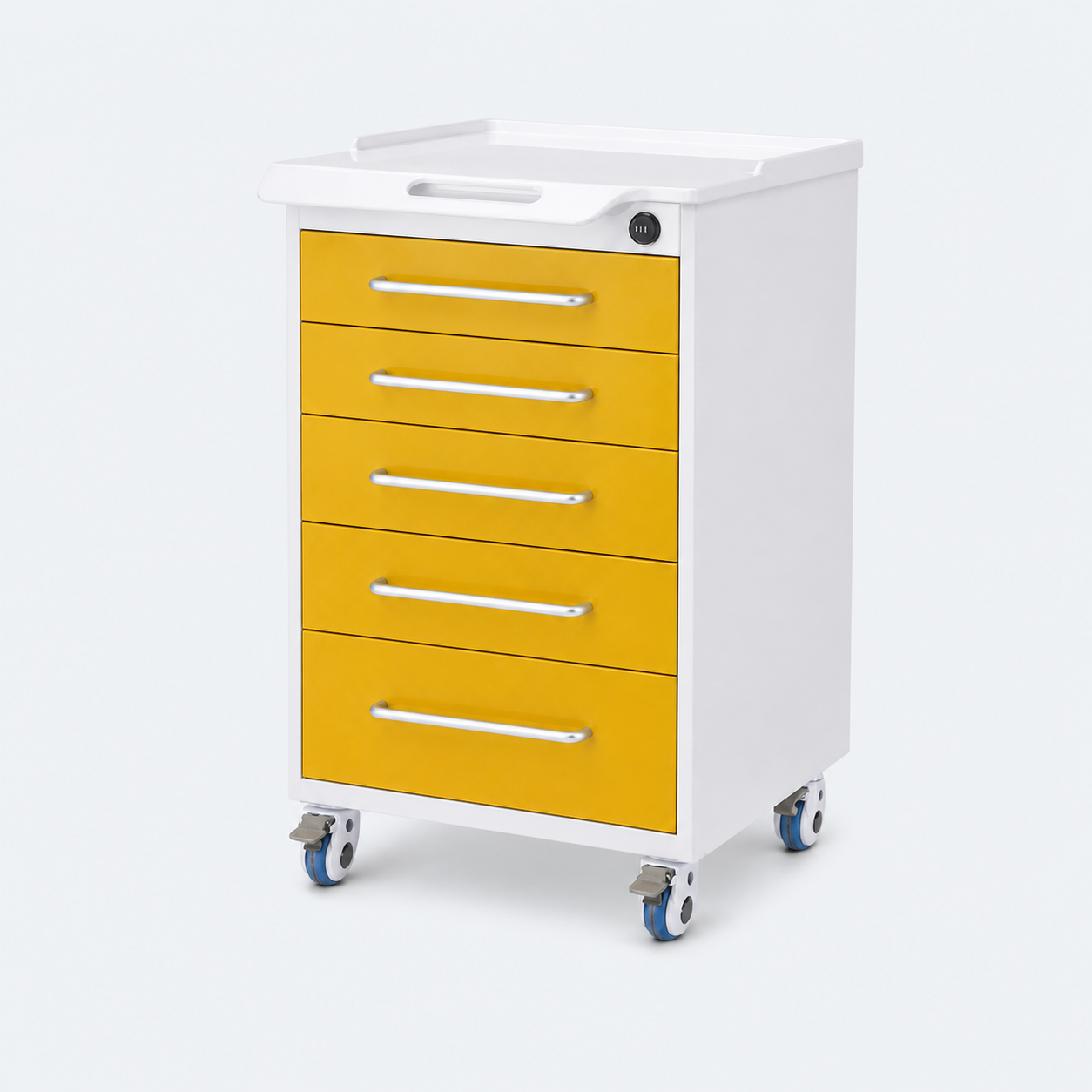 MQ-G002 resin-top dental mobile cabinet trolley