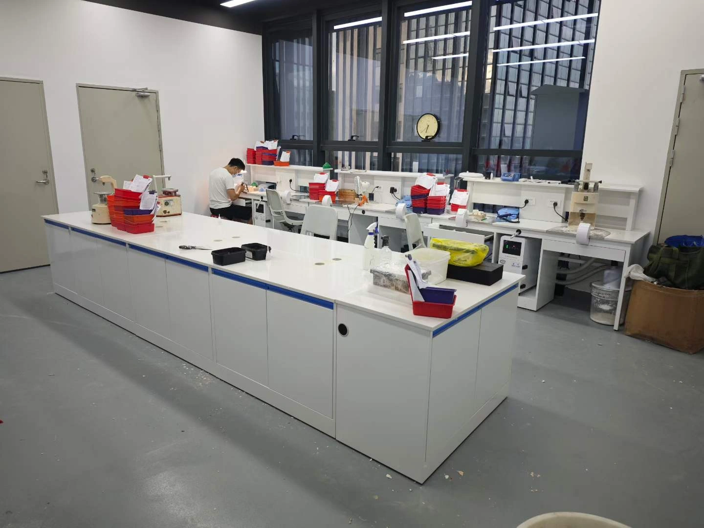 Dental laboratory project installation detail