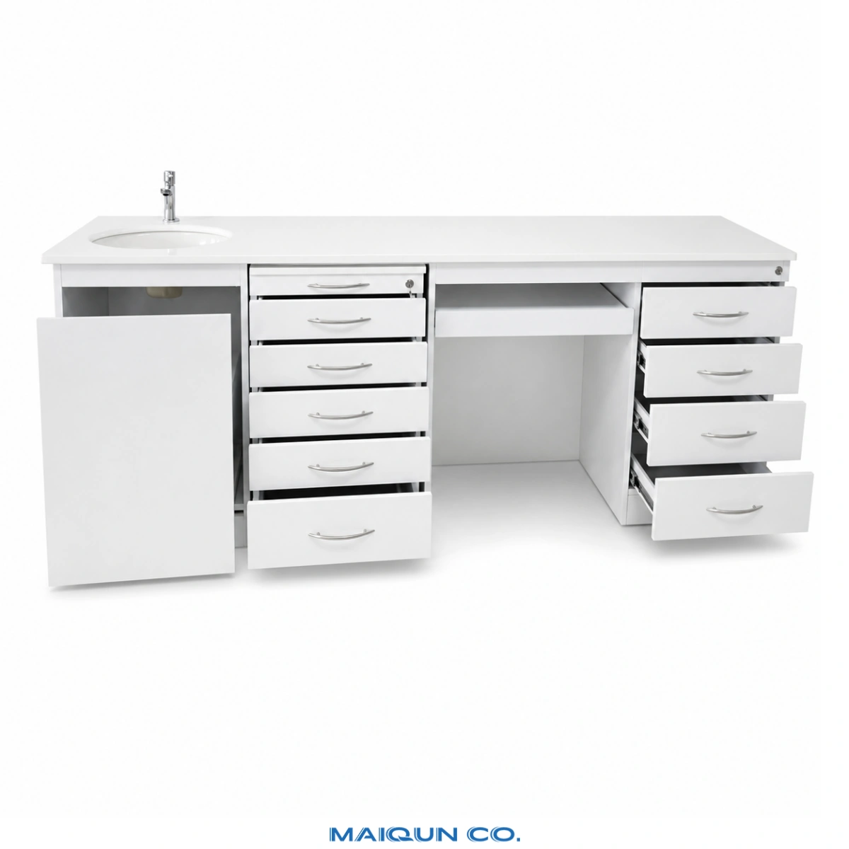MQ-CS01 Modular Dental Side Cabinet with Sink - Image 2