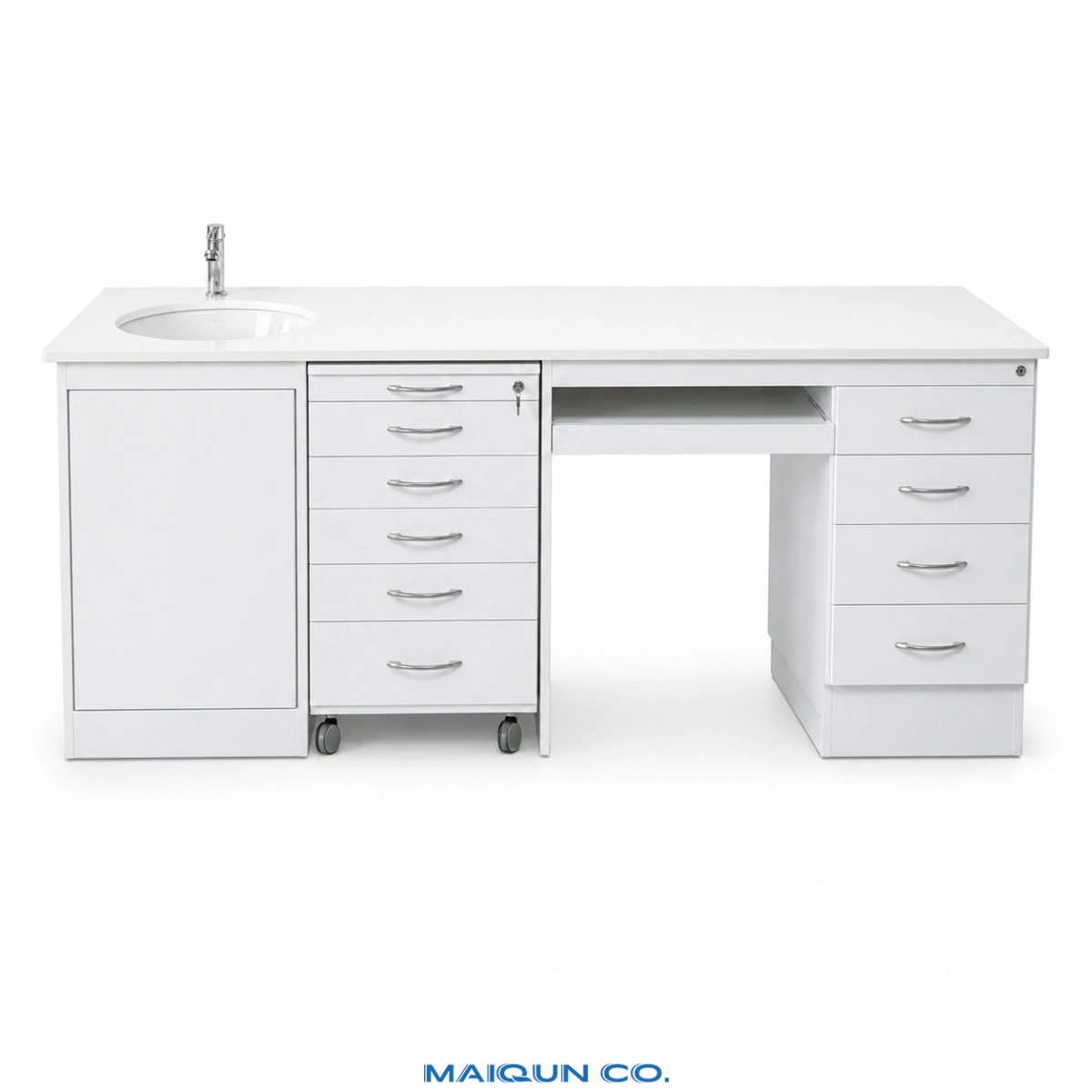 MQ-CS01 Modular Dental Side Cabinet with Sink - Image 3