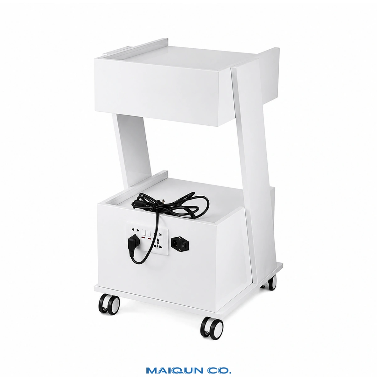 MQ-G008 Compact 3-Drawer Dental Cart with Rear Power Access - Image 3