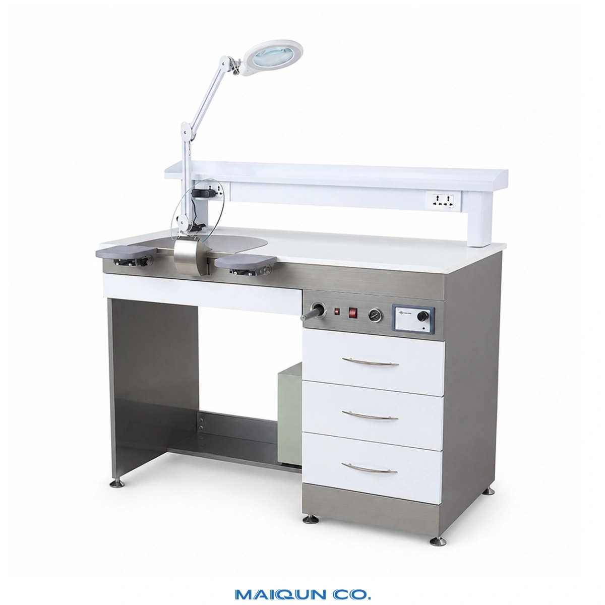 MQ-WS01 Single-User Dental Lab Workstation with Suction - Image 2