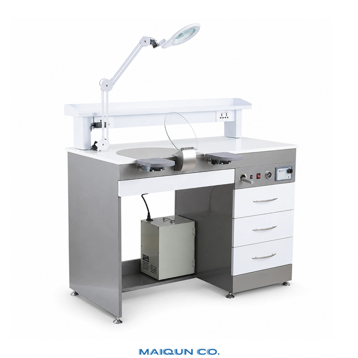 MQ-WS01 Single-User Dental Lab Workstation with Suction - Image 3