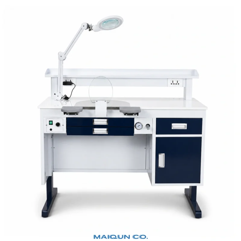 MQ-WS02 Single User Dental Lab Bench with Magnifier