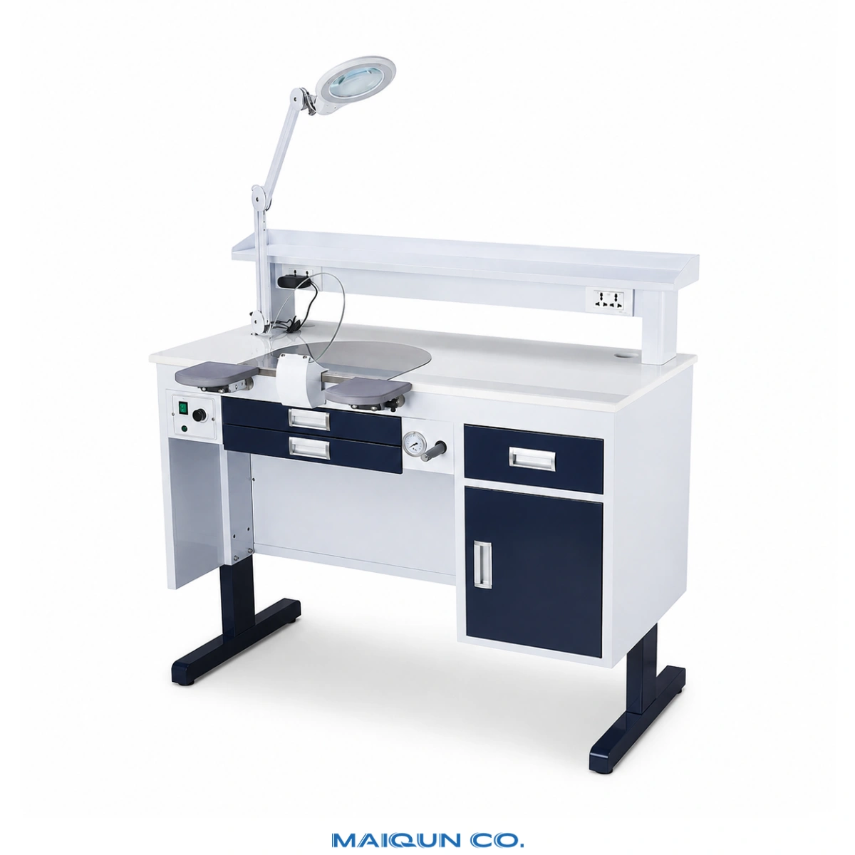 MQ-WS02 Single User Dental Lab Bench with Magnifier - Image 4