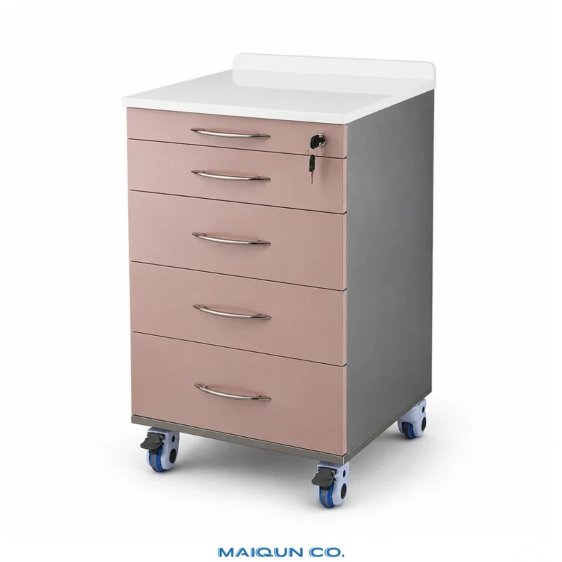 MQ-Y033C Tall Narrow Power Socket Dental Mobile Cabinet