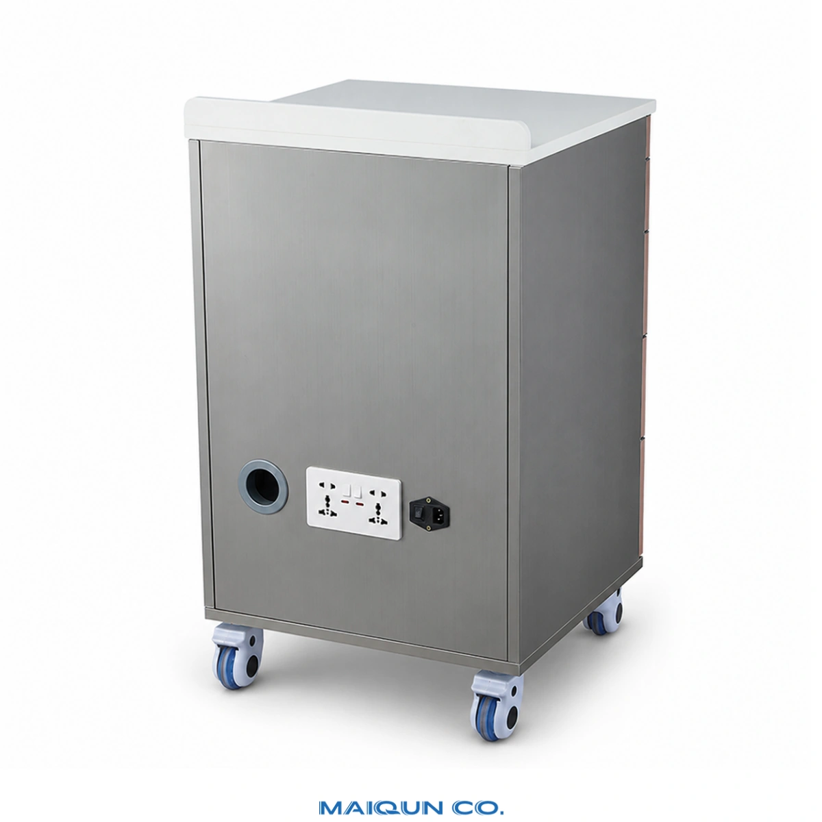 MQ-Y033C Tall Narrow Power Socket Dental Mobile Cabinet - Image 4