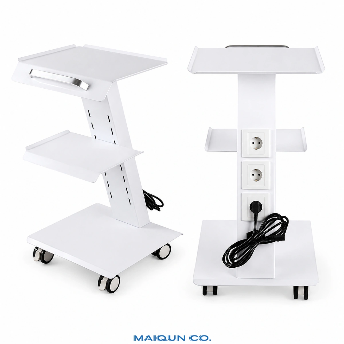 MQ-YT1 Three-Layer Dental Trolley Cart - Image 3