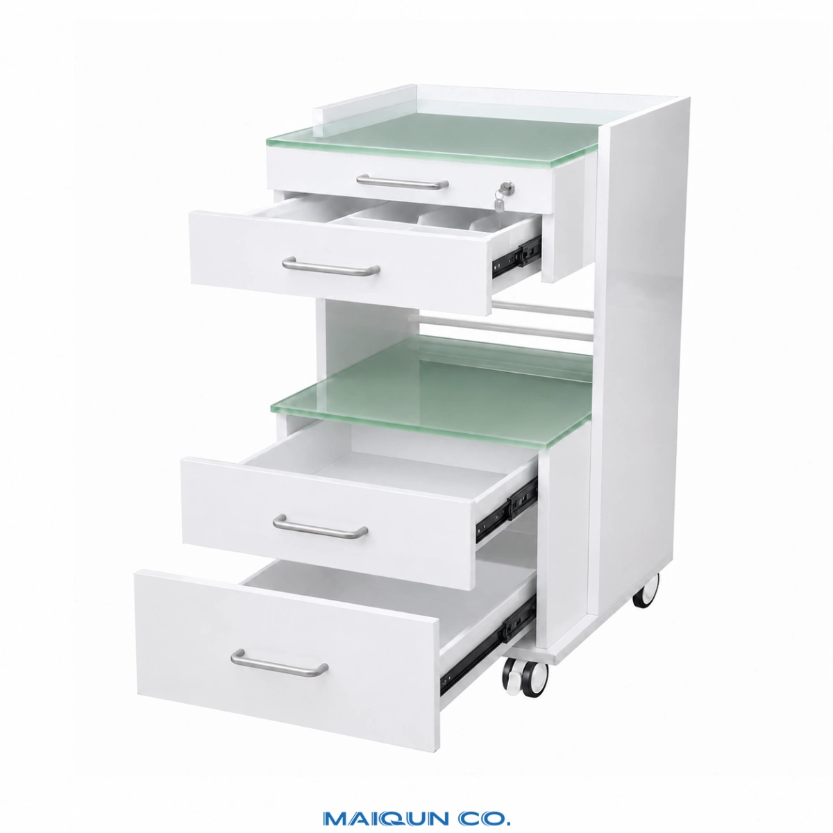 MQ-Y001 Power Supply Three-Drawer Dental Mobile Cabinet - Image 2