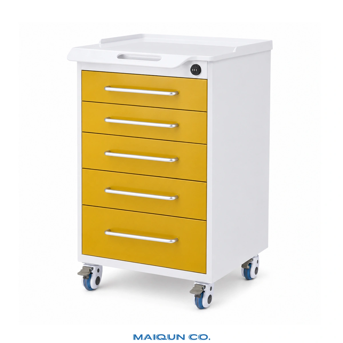 MQ-G002 Resin-Top Dental Mobile Cabinet Trolley