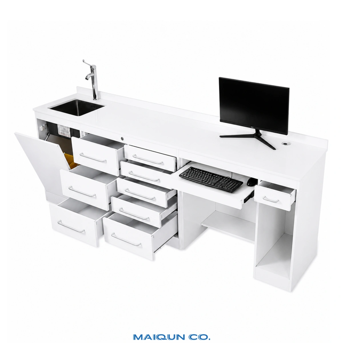 MQ-CS05 Dental Clinic Cabinet with Computer Workstation - Image 2