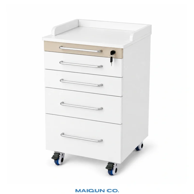 MQ-G001A Mobile Dental Cabinet with Lockable Storage
