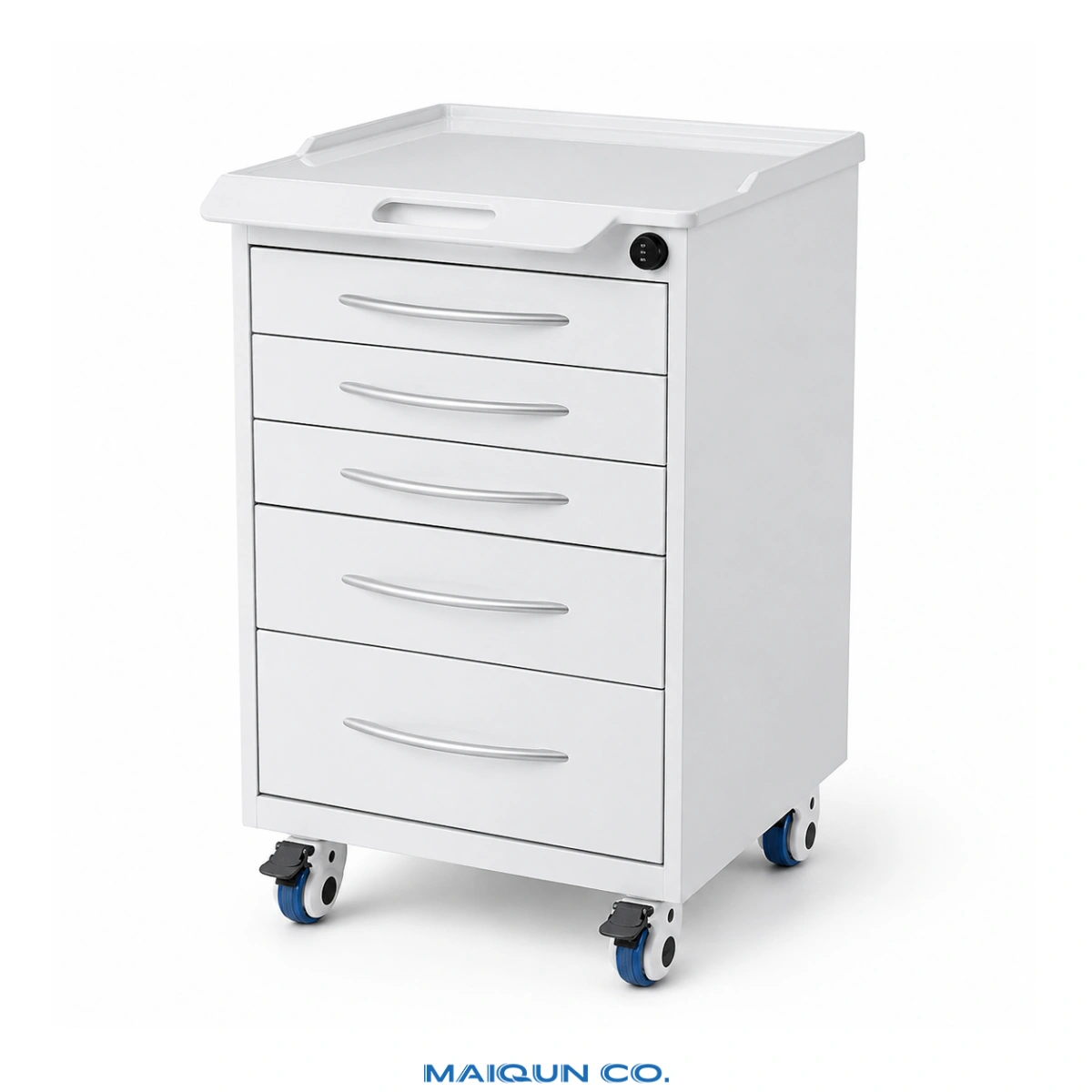 MQ-G005 Five-Drawer Dental Cart for Layered Supply Organization