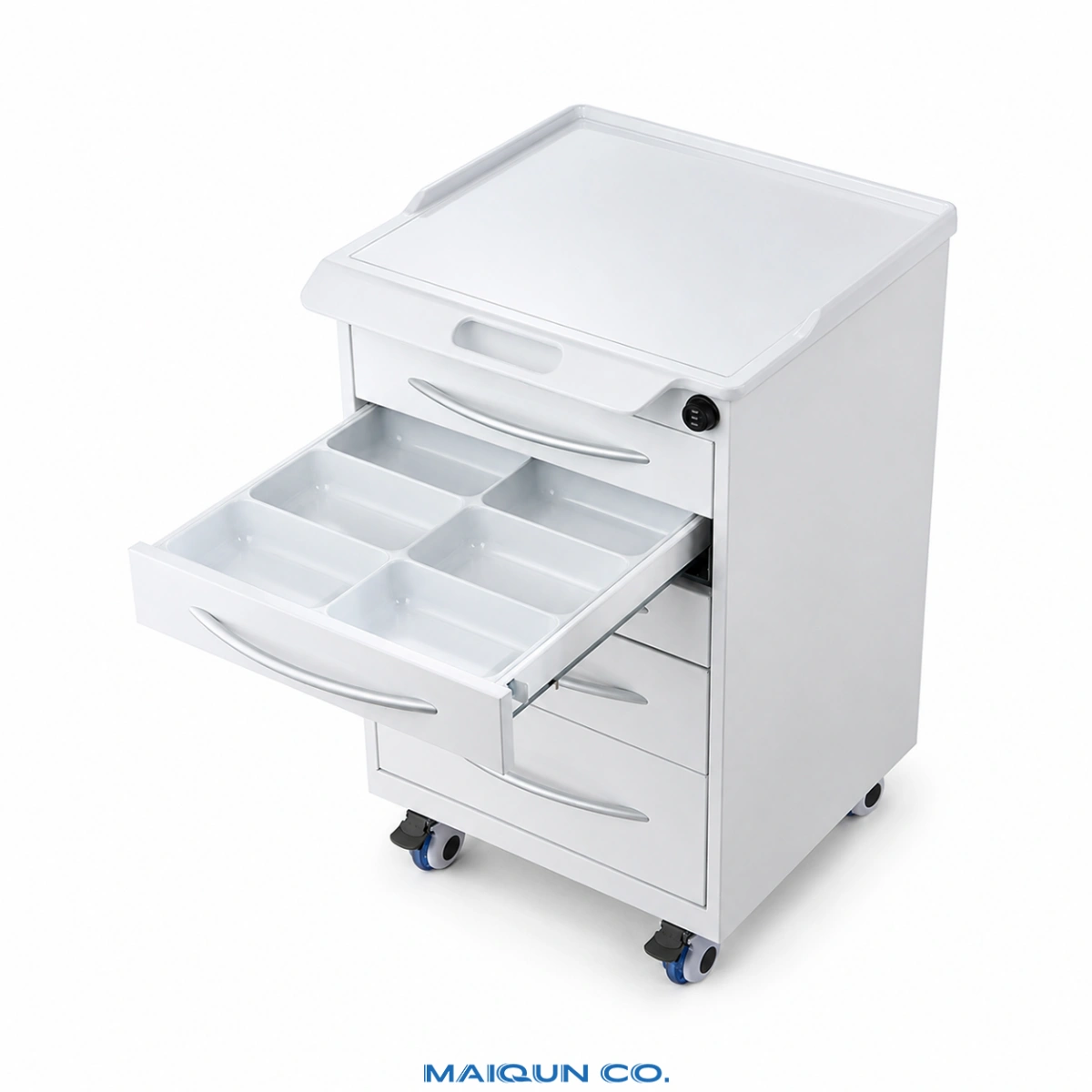 MQ-G005 Five-Drawer Dental Cart for Layered Supply Organization - Image 3