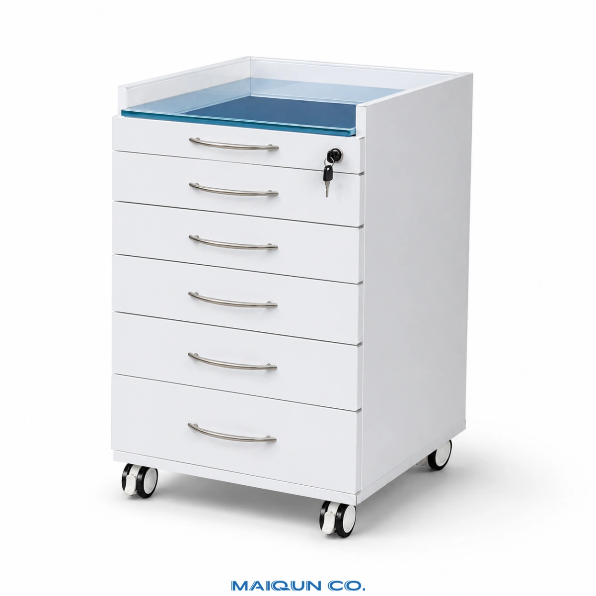 MQ-Y002 Stainless Steel Dental Mobile Cabinet - Image 3