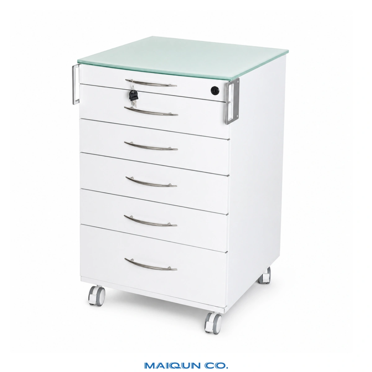 MQ-Y003 Low-Profile Stainless Steel Dental Cabinet