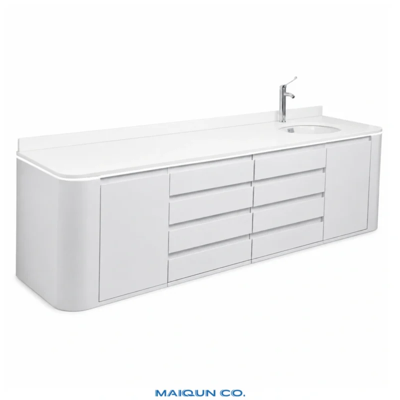 MQ-CS07 Steel Dental Cabinet with Concealed Lighting